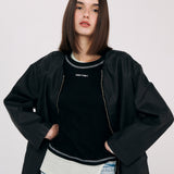 Logo Stitch T shirt  Black