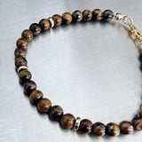 Stellar Tiger's Eye Beaded Bracelet