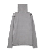 Bluesf Stripe Double Turtleneck - WHITE