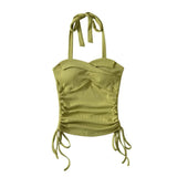 Lovely Halter Shirring Top 232292349