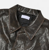 Honey Crack Leather Jacket