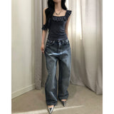 Sand Crack Washing Denim