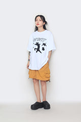 Black City Cat Short-Sleeved T-Shirt