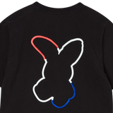 25SS フレンチラビットシルエットウーマンショートスリーブTシャツ ブラック
