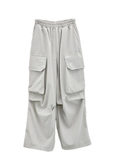 (Unisex) Lukin Big Pocket Cargo Wide Pants