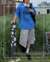 Vedder Damage Short Sleeve T-Shirt(BLUE)