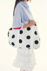 Dot cotton tote bag