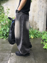 Ramie Brush Balloon Denim Pants 5C