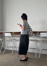 TWIST HOLE HALF TEE (4color)
