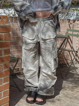 Dirty Off Multi-Cargo String Pants