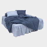 Dust-Free Dot Pattern - Blue Duvet Cover - SS size