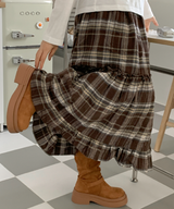 ソルベロングチェックスカート