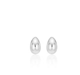 26SS★ H Edition Silver Off-Drop Hoop Earrings