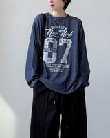 デルタボーダー長袖Tシャツ