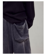 3D Back Pocket Sweatpants Vintage Washing