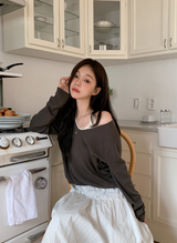 #RB Halter Neck Layered Loose Knit (5color)