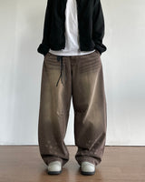グラインドダメージデニムパンツ
