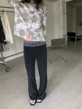 Lace band boots-cut pants(2c)