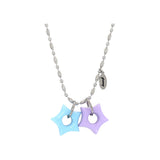 gleaming ツインリトルスターネックレス [sky lavender]
