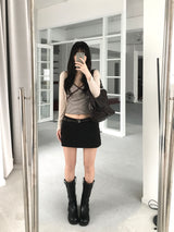 Stripe lace sleeveless (3 colors)