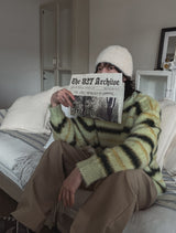 Leni Stripe Angora Knit
