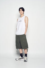 25SS ラウンディングシンボルロゴスリーブレス ホワイト