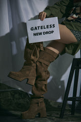 BUCKLE THIGH HIGH BOOTS