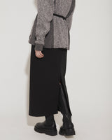 STUDS MAXI SKIRT [BLACK]