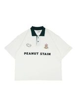 PEANUT STAIN - オールドマネークラシックアイボリーボクシーオーバーサイズポロ