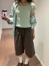 エッセンシャルバンディングバミューダパンツ (4color)