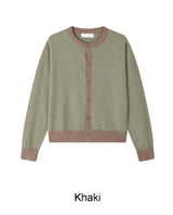 Pedin Striped Crop Cardigan