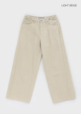[MADE] Leaf Linen-Like Back-Pocket Cotton Pants