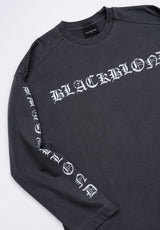 BBD Crushed Faith Pigment Long T-Shirt (Charcoal)
