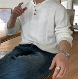 Look Estee Daily Ribbed Modal Henry Neck Knit