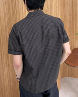 Retin check short-sleeve shirt