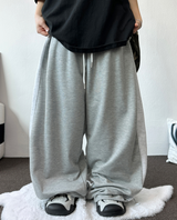SIDE COLORATION PINTUCK BALLOON PANTS 💙🩶🖤🤍3COLOR