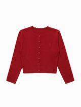  COZY WAVE CARDIGAN (RED)