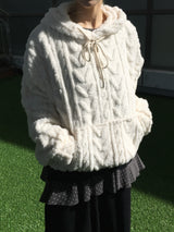 Coco Fleece Twist Hoodie (3c)
