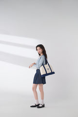 Butter Club BISCOTI Canvas Tote Bag Zipper 14 Inch Laptop Multi Colours