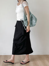 Pound Layered Long Skirt