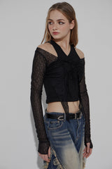 DOUBLE SLEEVELESS TOP
