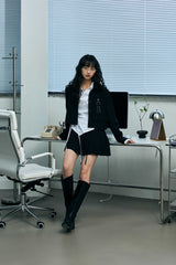 MILD CROP BLAZER / BLACK