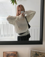ダメージVニット