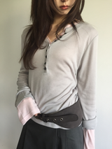 Eyelet swell belt (2color)