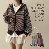 Florence Badge Point Dangara Two Way Hooded Zip-Up