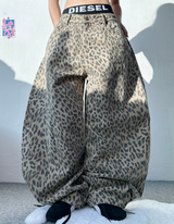 LEOPARD COTTON PANTS💛💚🧸 - 2 COLORS