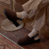  Embry Fur Strap Clog_B2400(2Colors)