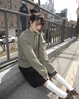 Lokel High-Neck String Lightweight Short Field Jacket