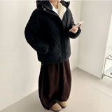 サンドコーデュロイサイドピンタックワイドパンツ