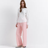 Wide Collar Blouse White